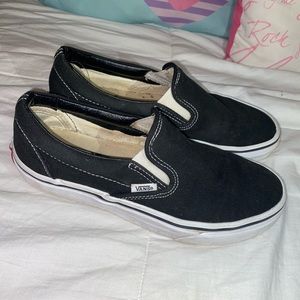 Black slip on vans
